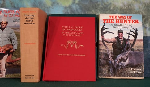 (6) First Class Books on Big Game Hunting