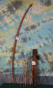 Kalahari Bushman's Bow, Quiver, & Arrows