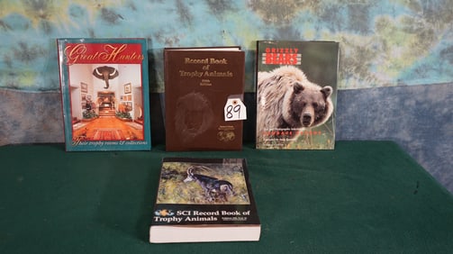 Four Books About Bear Hunting, Trophy Rooms, & SCI Records of Big Game Hunting