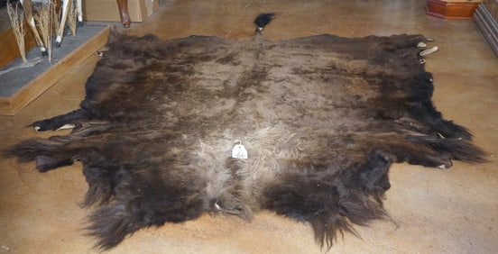 American Bison Tanned Full Backskin Taxidermy