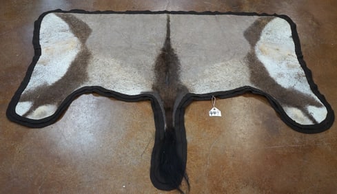 Half Soft Tanned African Gemsbuck Backskin Rug Taxidermy