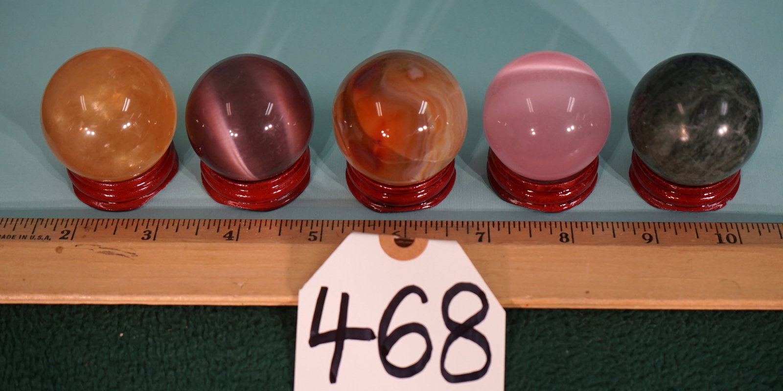 5 Beautiful Gemstone Spheres on Display Stands: These Gemstone Spheres have recently become very popular decor, and they really are eye-catching. They look great around a fireplace ledge, a Bookshelf, or even a window seal.