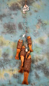 Five Woodfish on a Stringer
