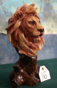 Brand New African Lion Head Bust Resin Decor
