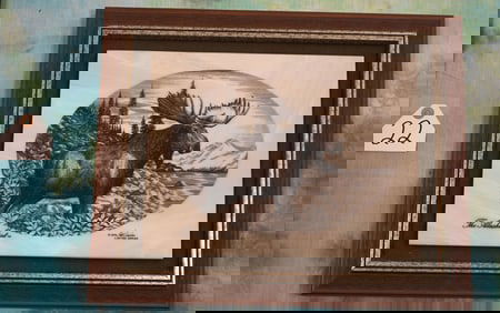 Two Well Done Framed Wildlife Etchings from the Alaskan Mint