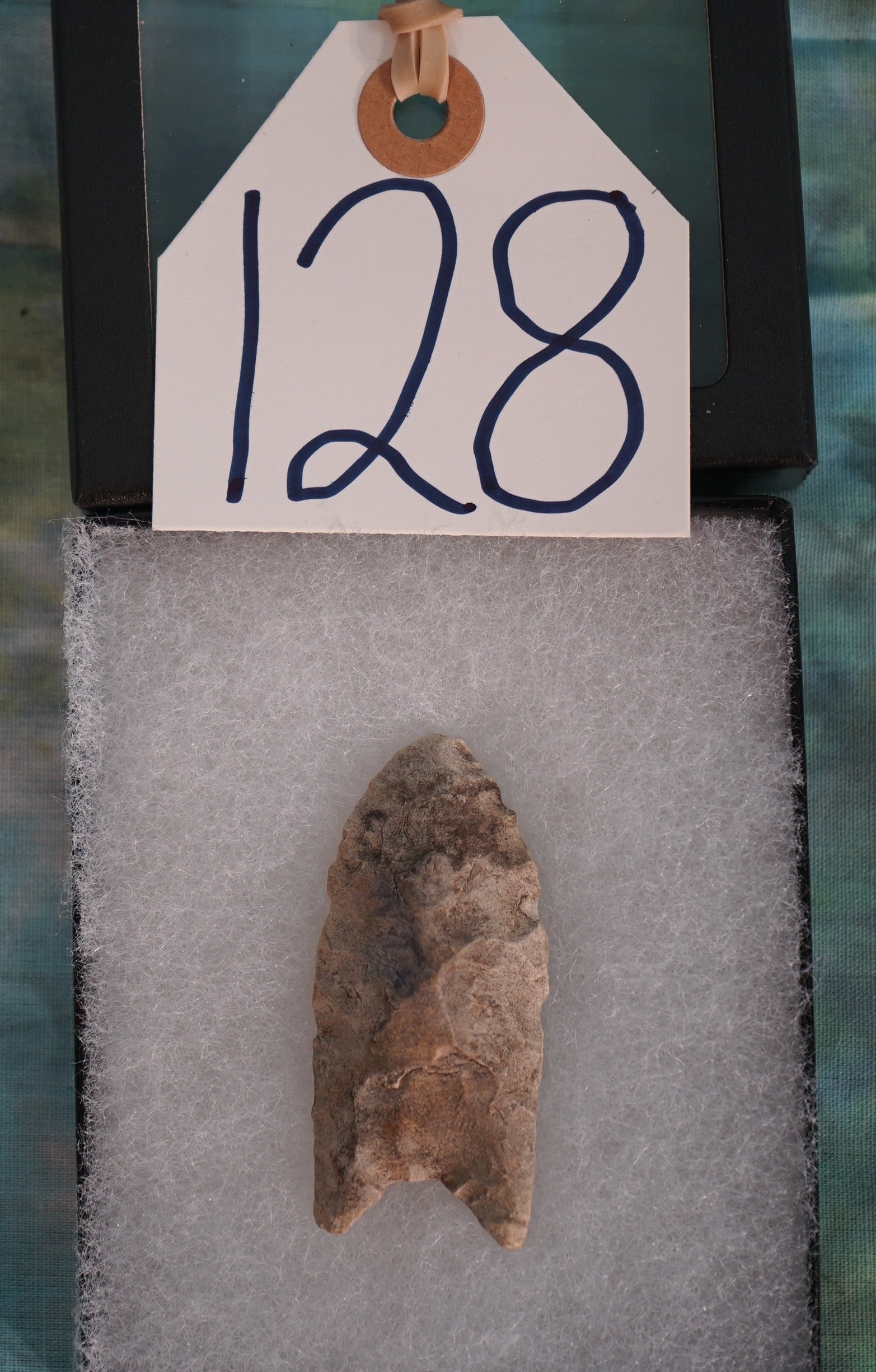 Authentic Paleo Clovis Point Artifact Arrowhead with Display Case (1 of 3)