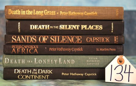 (6) Fantastic Books About Hunting Dangerous African Big Game Animals by Peter Hathaway Capstick