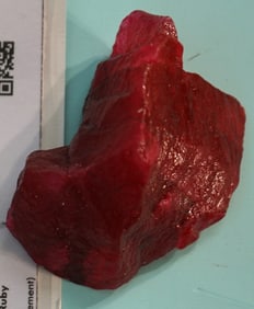 Rough Uncut 823.00Ct. Natural Ruby with Gemstone Identification Report