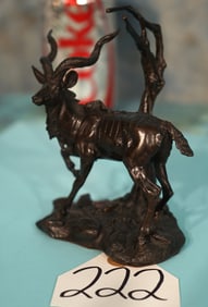 Greater Kudu Solid Bronze by the Franklin Mint