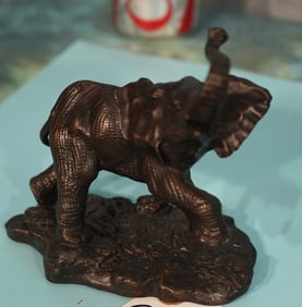 African Elephant Solid Bronze by the Franklin Mint