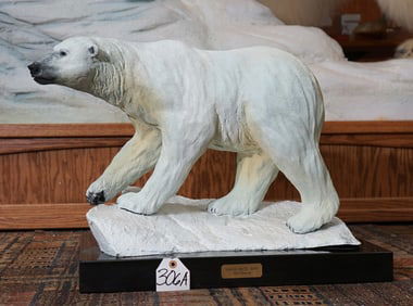 Large Polar Bear Bronze "NANUK -ARCTIC KING" By Karl Lansing