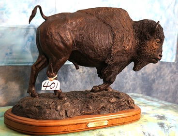 Large Bronze American Bison called "The Proving Ground" by Rick Taylor