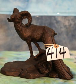Rocky Mountain Bighorn Ram Bronze "The Sentinel" by C. Chapel