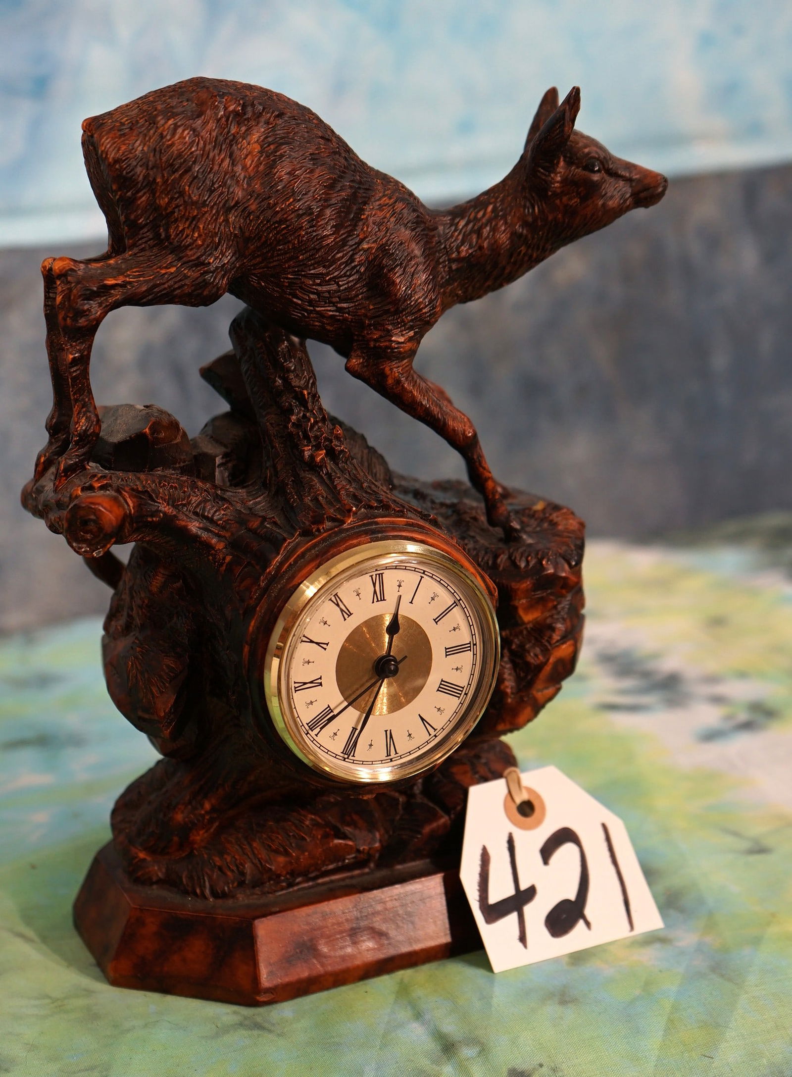 Antique European Roebuck Clock (1 of 3)
