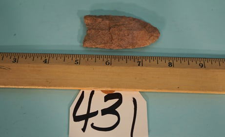 Authentic Paleo Period Early Man 2 3/4" Clovis Point Artifact Arrowhead
