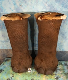 Pair of African Elephant Leg Barstools Taxidermy **U.S. Residents Only!**