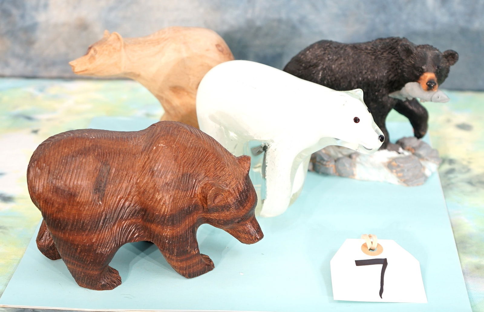 Four Bear Statues For Trophy Room & Cabin Decor (1 of 3)