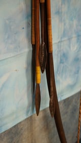 Authentic African Kalahari Bushman's Bow & Arrows Circa 1940's