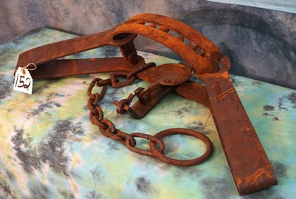 Very Old Antique Grizzly Bear Trap (Clever Copy)