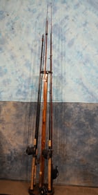 Nice Fishing Rod Holder With Five Good Quality Rod & Reels