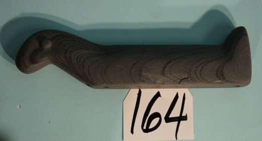 Rare Authentic Archaic Banded Slate Native American Birdstone Artifact Arrowhead