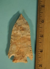 Super Shaped Authentic Nueberger Archaic Spear Point Collector's Quality Artifact Arrowhead