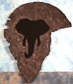 African Tanned Elephant Ear Trophy Room Decor Taxidermy **U.S. Residents Only!**