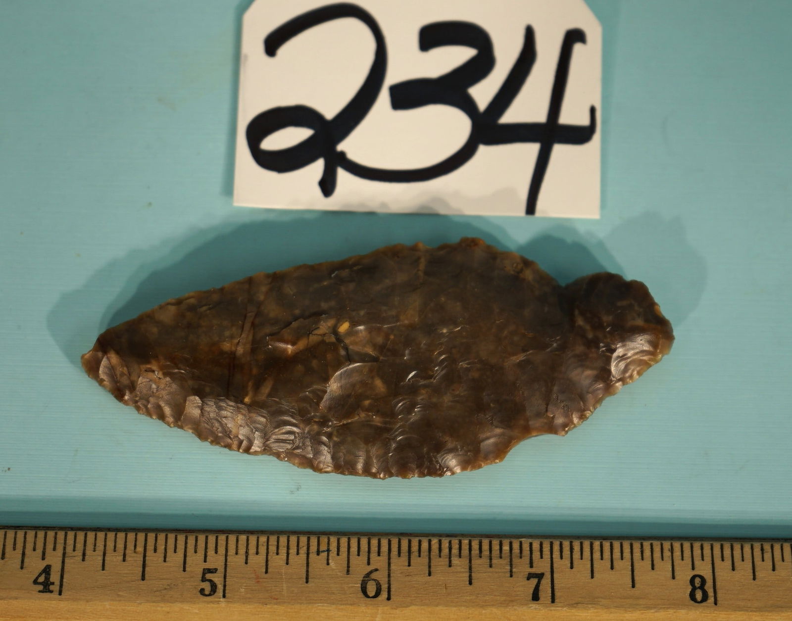 High Plains Harahey Knife with Beautiful Knife Flint Artifact Arrowhead (1 of 4)