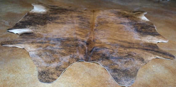 Brand New Tanned Brindle Steer Hide Rug Taxidermy