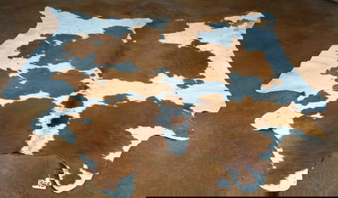Brand New Tanned Cowhide Taxidermy Rug Mount
