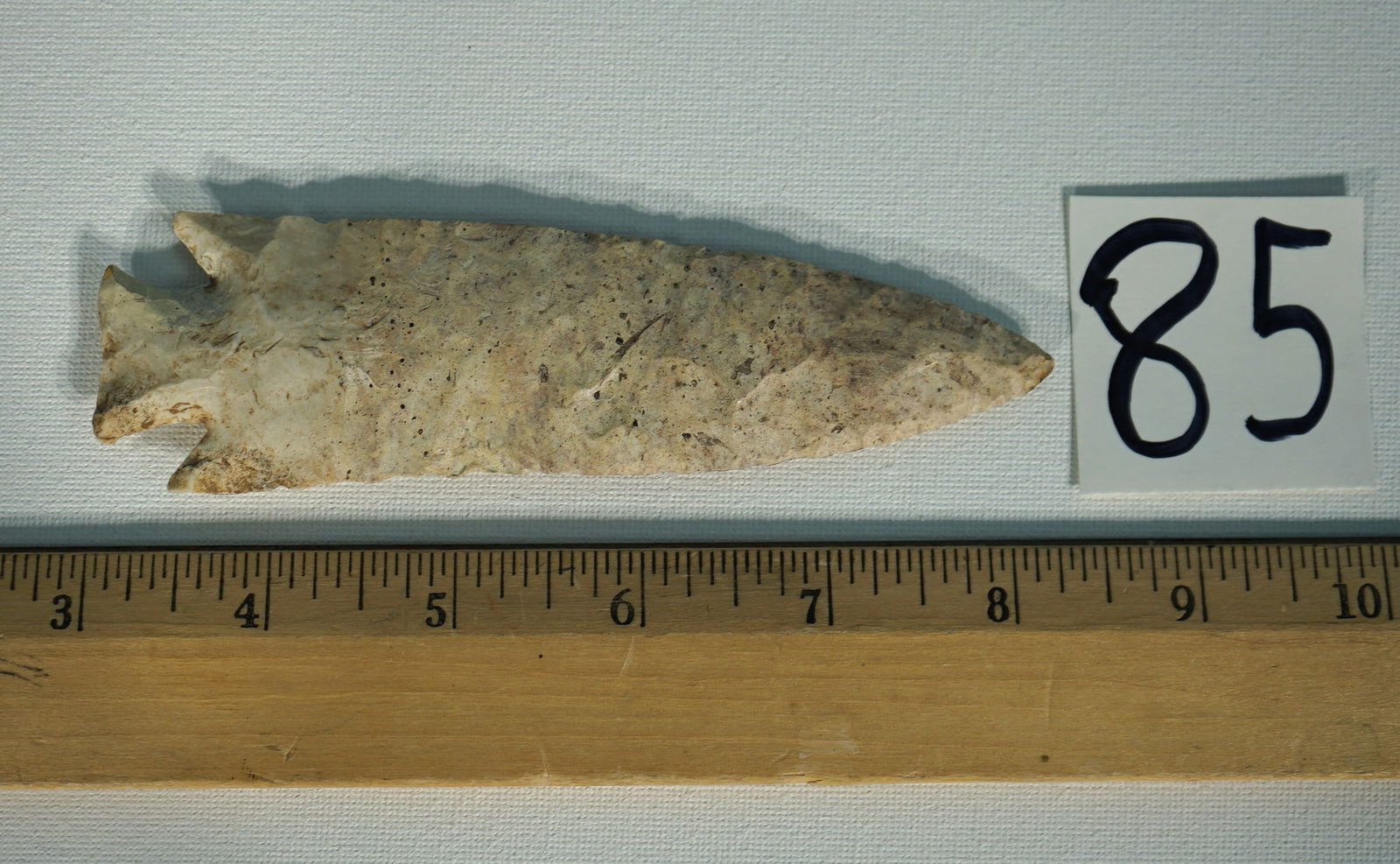 Extra Large Hardin Spear Point Authentic Archaic Arrowhead Artifact (1 of 4)