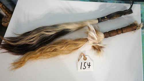 African Wildebeest & Hartebeest Tail Flyswatters Taxidermy