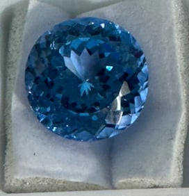 Large Round cut 19.80ct. Natural Aquamarine Loose Gemstone