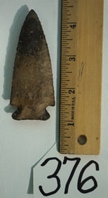 Kirk Corner Notched Archaic Spear Point Indian Artifact Arrowhead