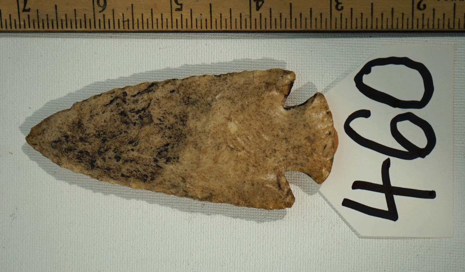 Top Notch 4" Hopewell Spear Point Authentic Arrowhead Artifact (1 of 3)