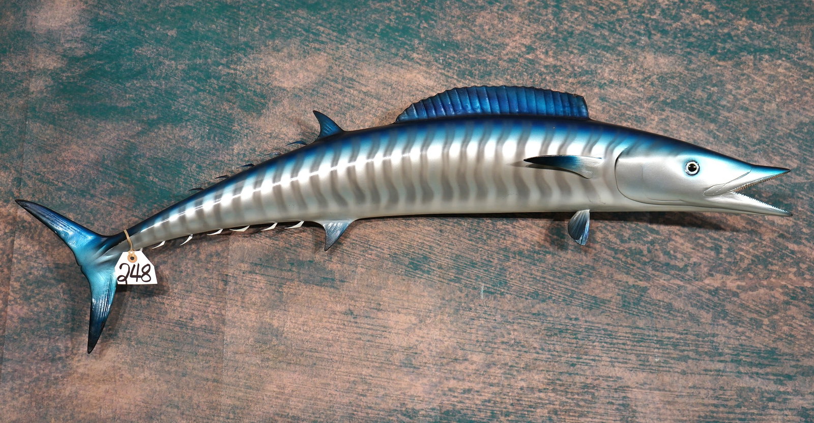 45 1/4" Wahoo Fiberglass Reproduction Taxidermy Fish Mount (1 of 3)