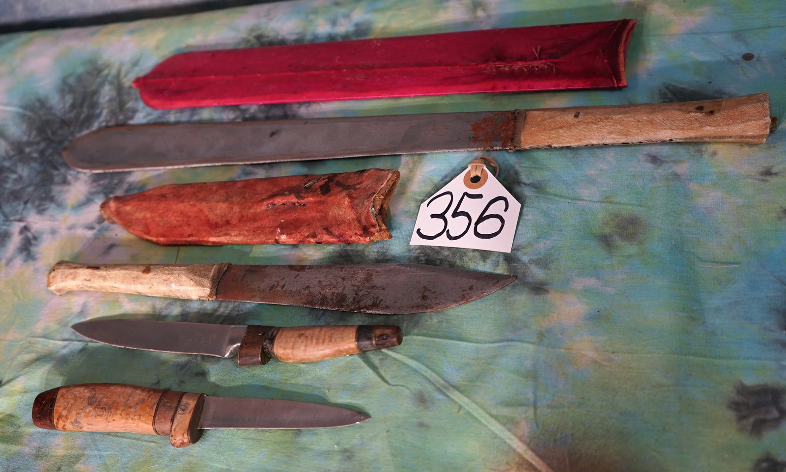 Four Authentic Handmade African Knives (1 of 2)