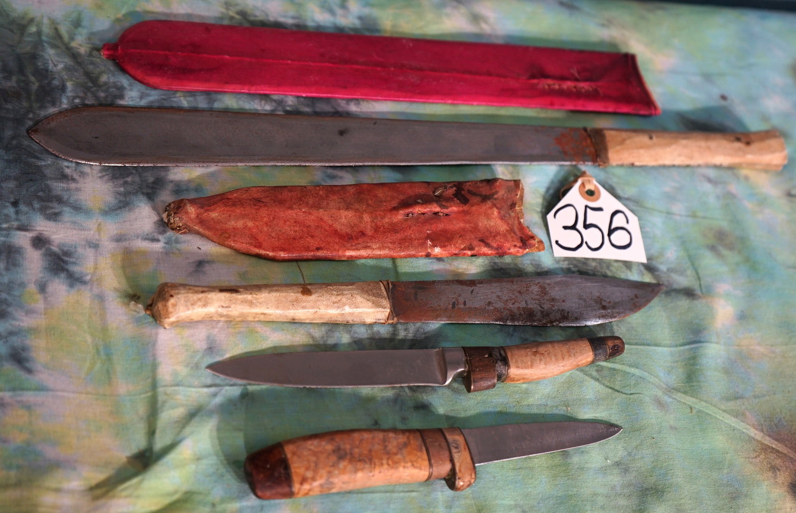 Four Authentic Handmade African Knives - 2