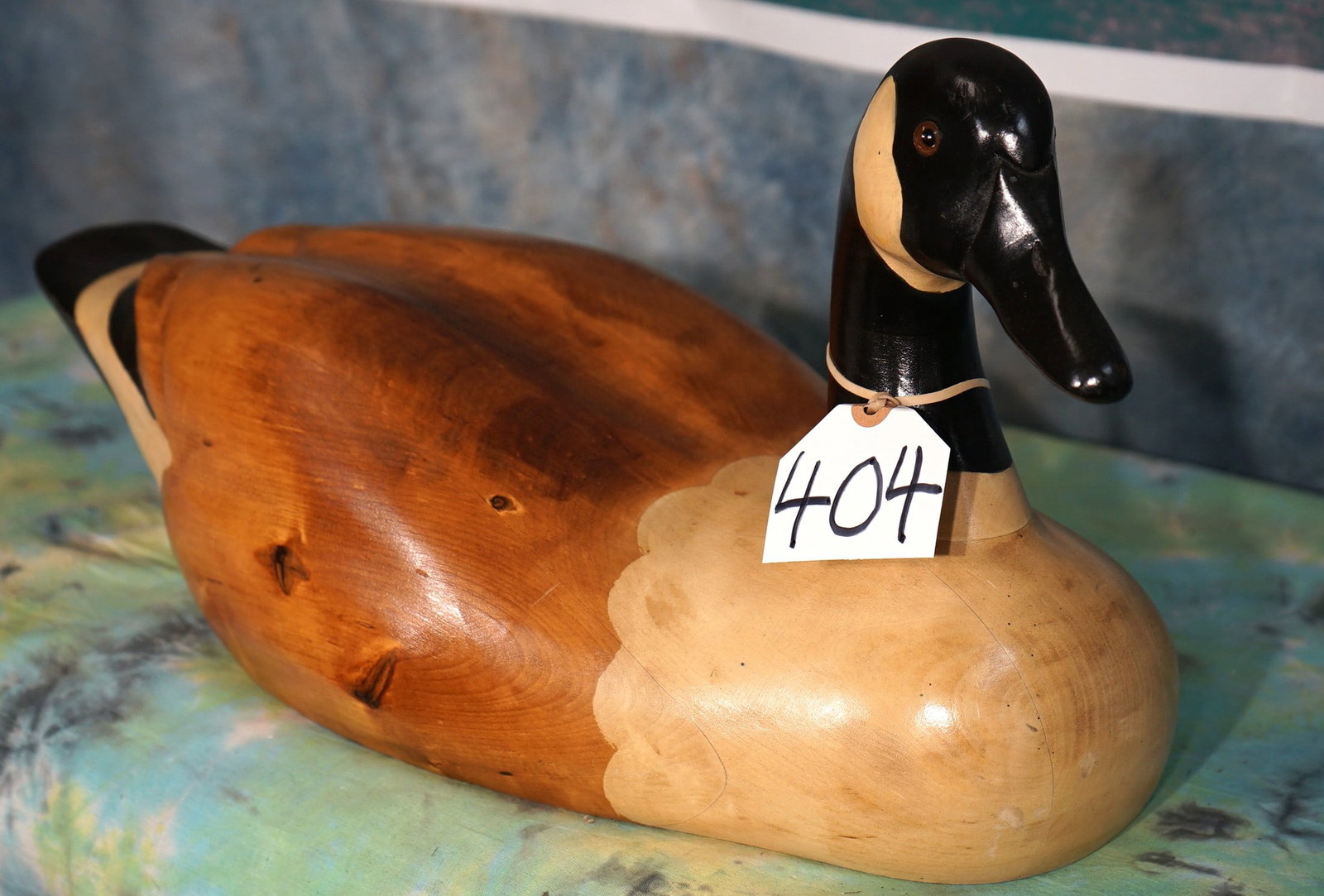 Greater Canadian Goose Wood Carved Decoy: This is a unique piece of Wildlife art that is very attractive. It does not have the intricate detail that some of the special made Decoys have, but it will show very well in any home, office, cabin, 