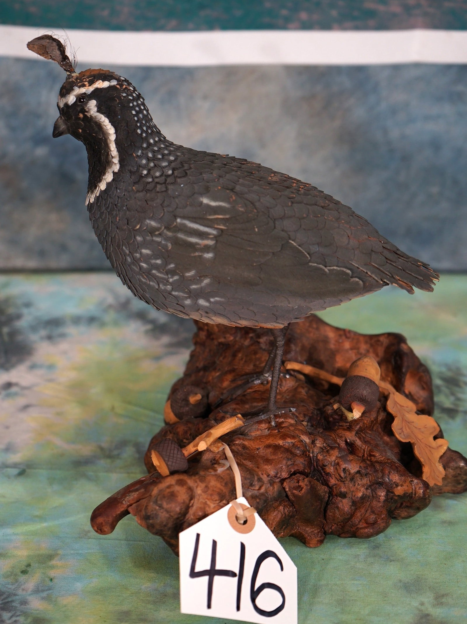 Beautiful Handmade California Quail Decor (1 of 2)