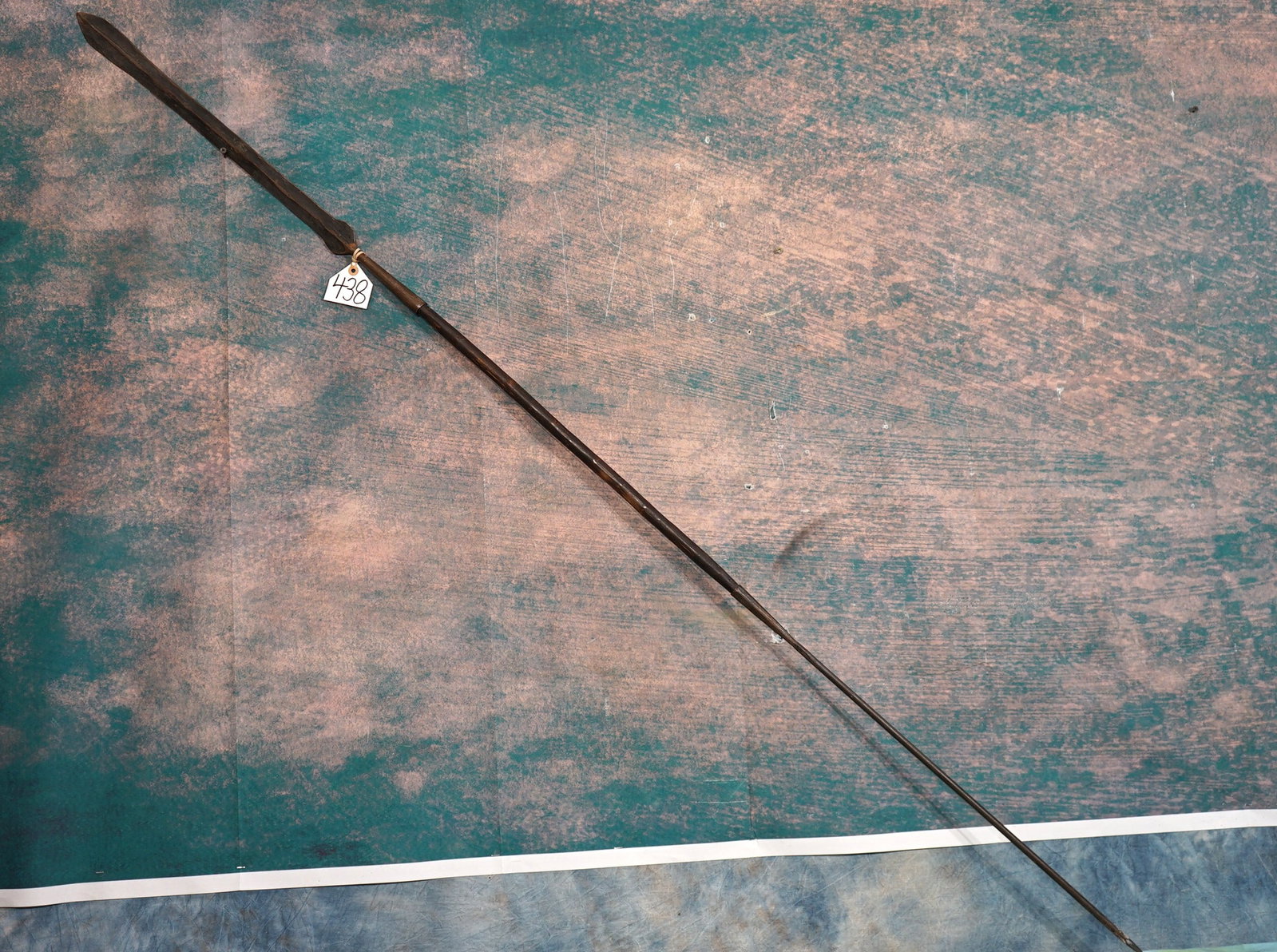 Authentic 1960's Circa Masai Lion Spear: This Spear is in excellent condition. It measures 6ft. and 4" long. The young Masai Men used these Spears until latter part of the 1950's to hunt Lions. Back then, the young man needed to Kill a Lion