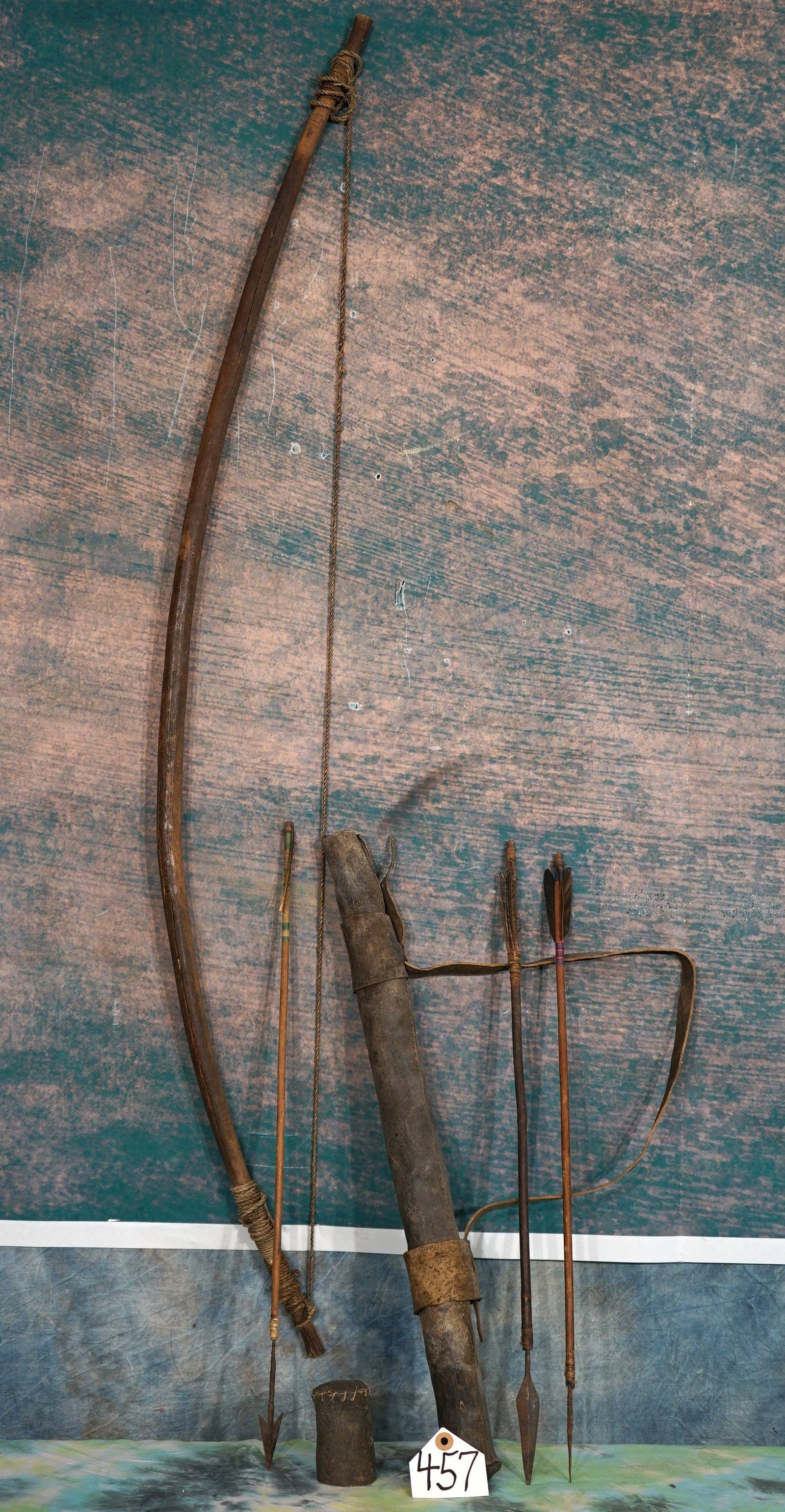 Authentic Kalahari Desert Bushman's Bow & Arrows with Quiver (1 of 3)