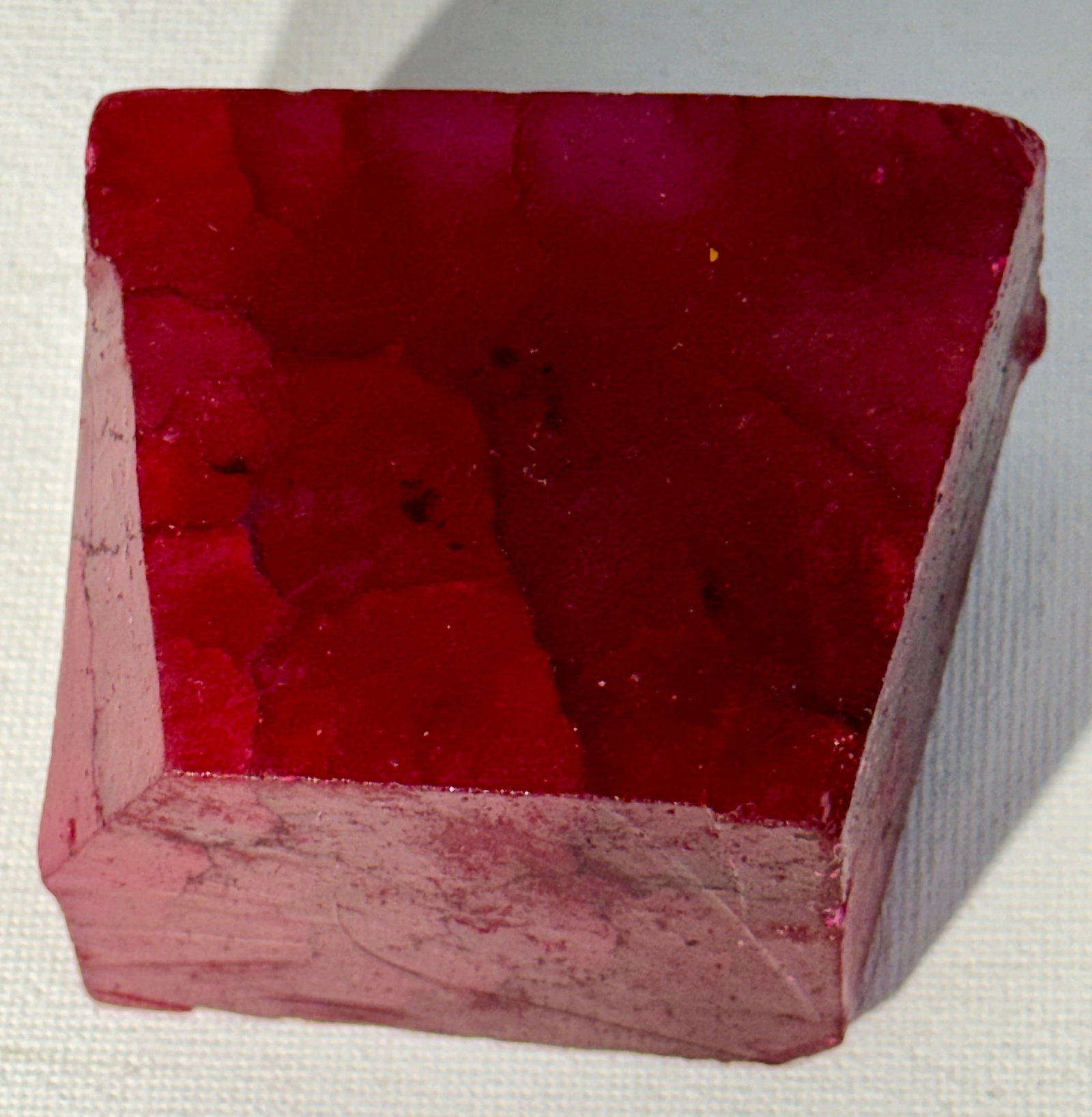 Very Large Rough Uncut 1598.6Cts. Natural Ruby with a Gemstone Identification Report Card (1 of 5)