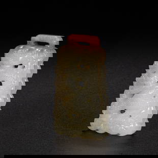 Hetian jade belt decoration before Ming Dynasty: Height: 6.8cm, width: 4cm, weight: 60g