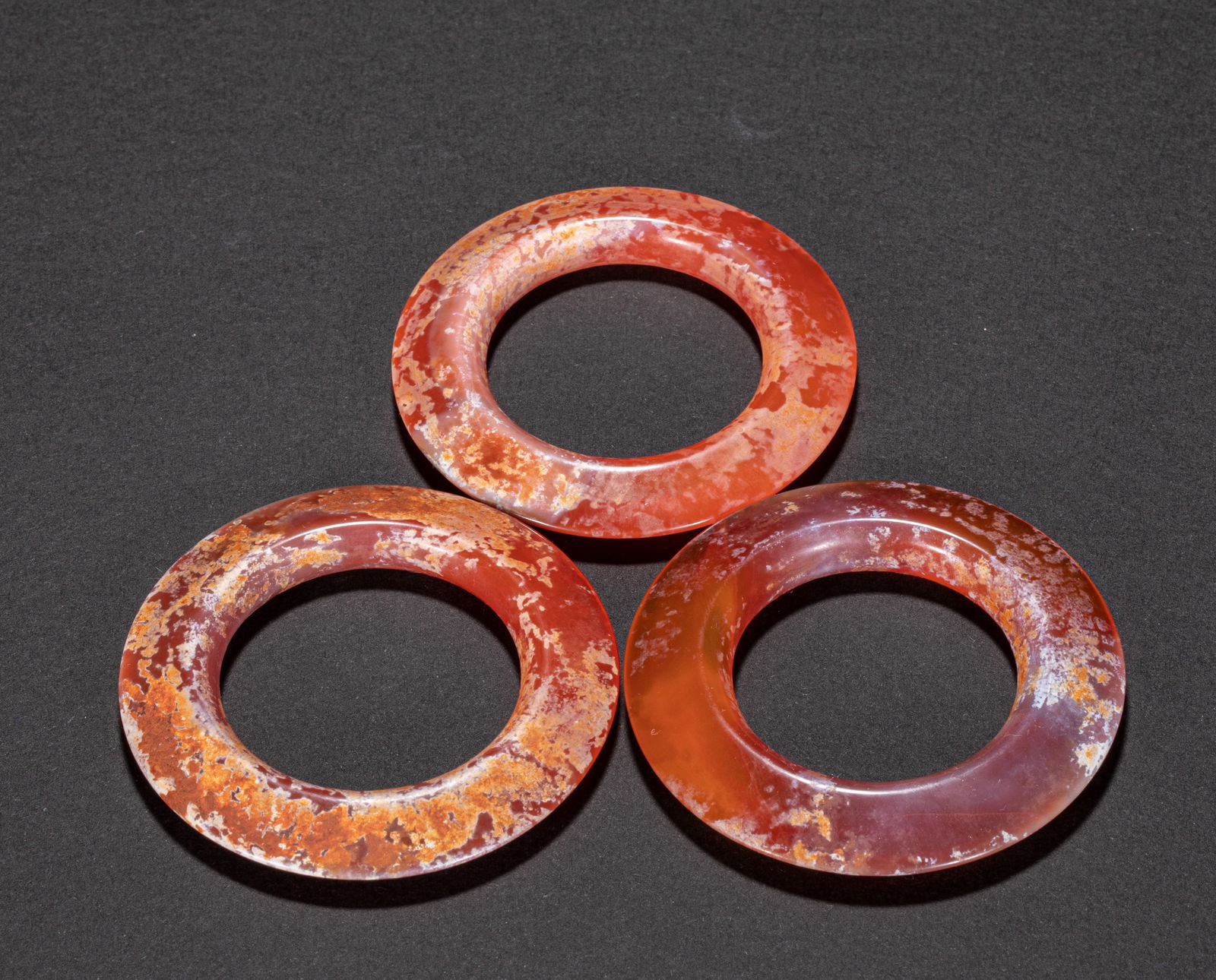 Ming Dynasty before agate ring a group (1 of 5)