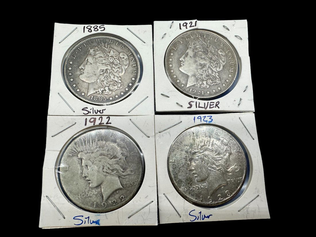 Lot of 4 Silver Dollars (1 of 2)
