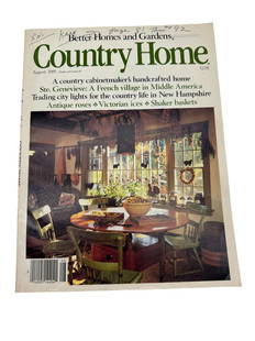 Country Home Magazine Lanier Meaders Personal Copy: Country Home Magazine Lanier Meaders Personal Copy. Magazine is from the home of the late Lanier Meaders.