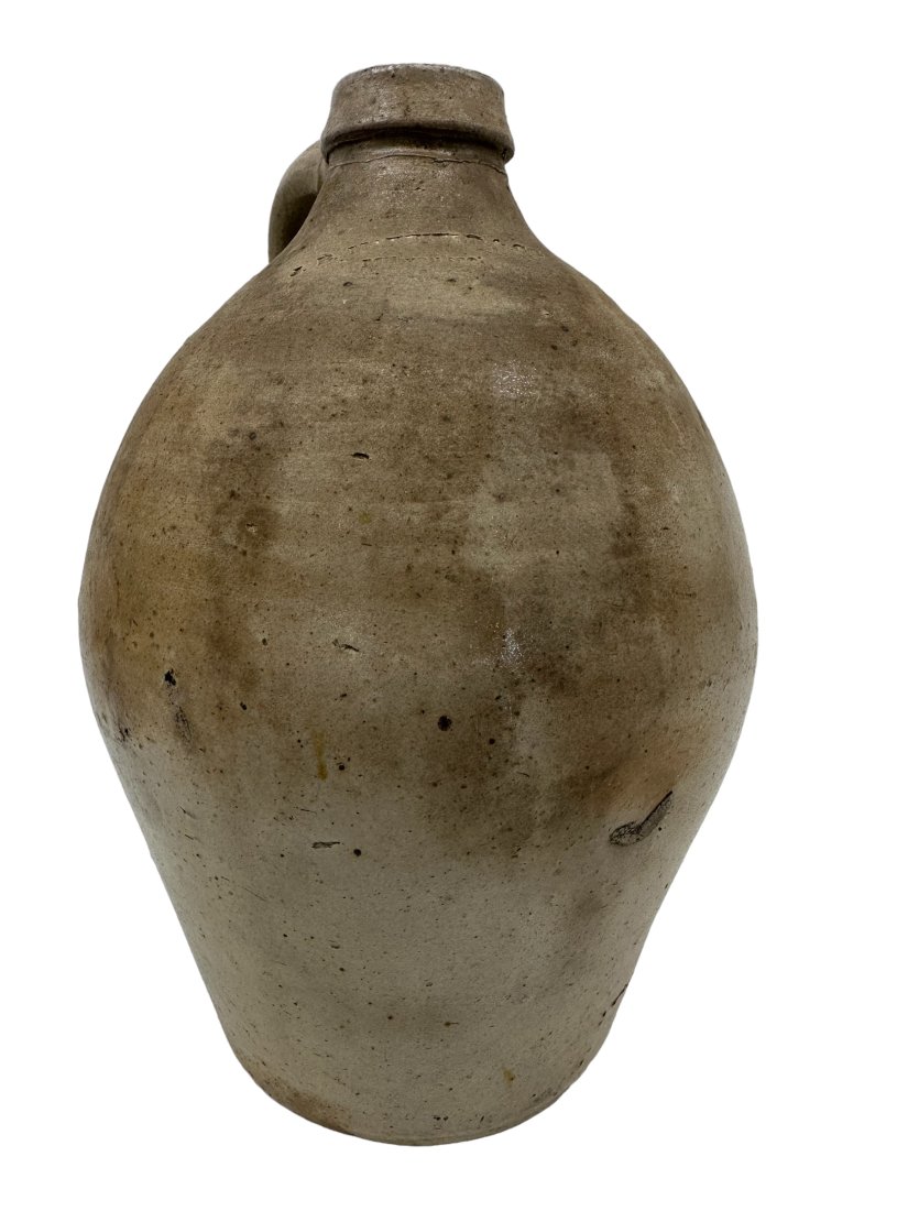 J.B. Maxfield & Co Milwaukee Pottery Jug: A few small chips. 11 inches tall.