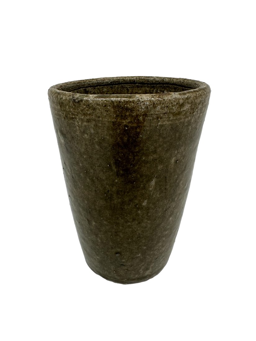 Edwin Nub Meaders Signed Pottery Drinking Glass (1 of 2)