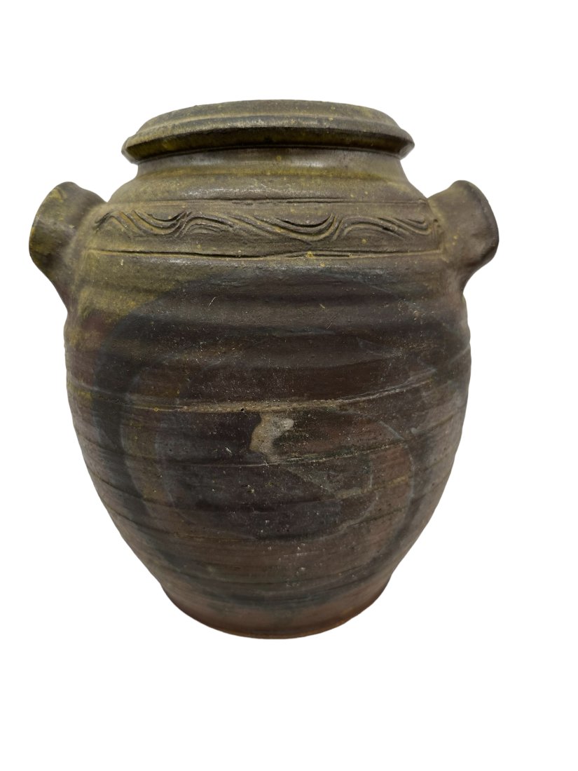 Double Handle Pottery Vase With Unknown Marking (1 of 4)